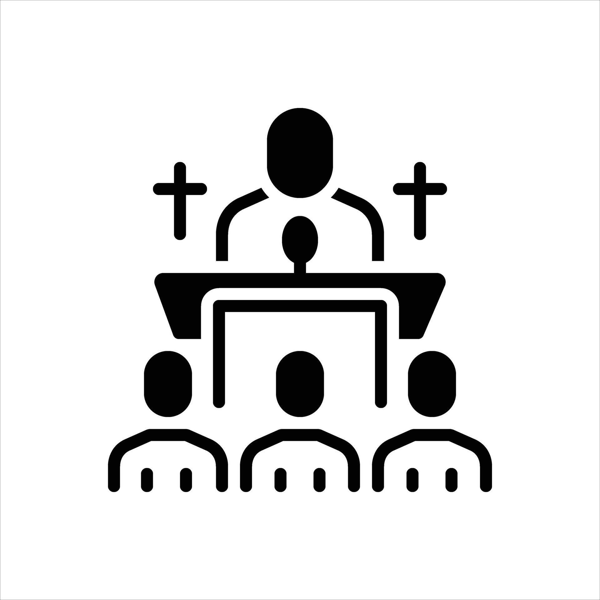 Solid icon congregation 71146895 Vector Art at Vecteezy