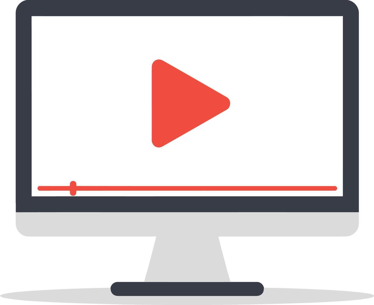 Computer screen displaying a player interface. vector