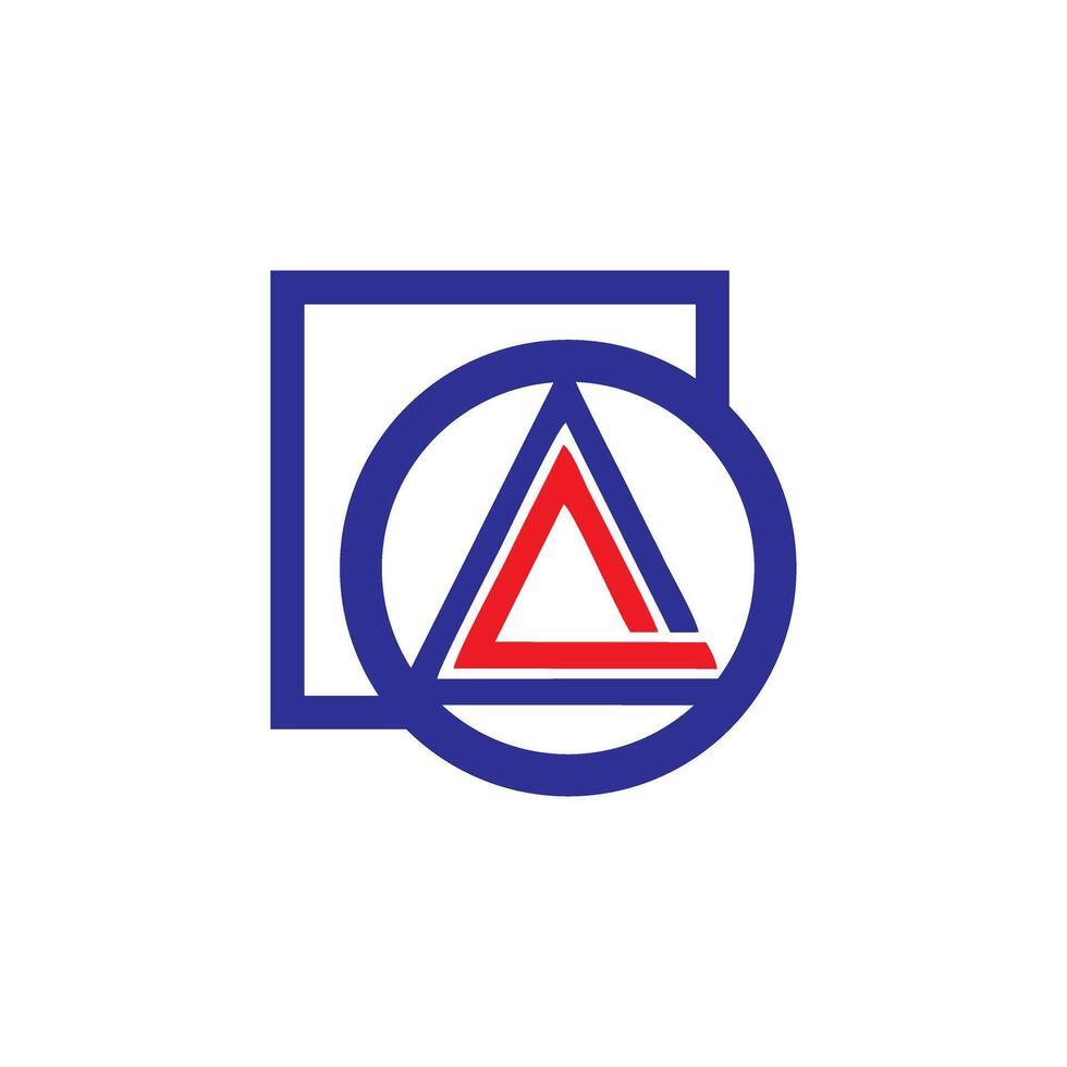 Unique Triangle Emblem with Minimal Concept vector