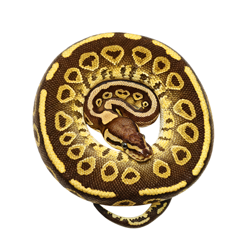 Ball python snake pet reptile image on transparent background png