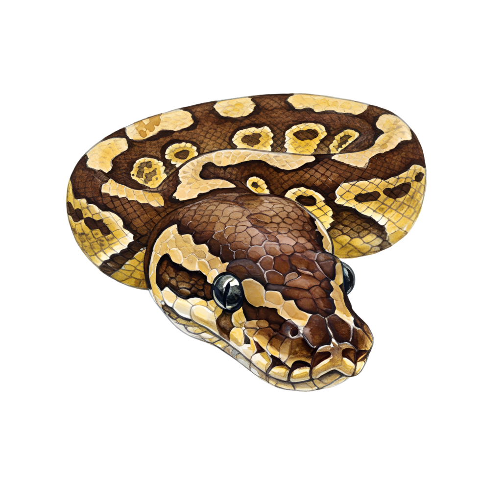 Balle python serpent image reptile sur transparent Contexte png
