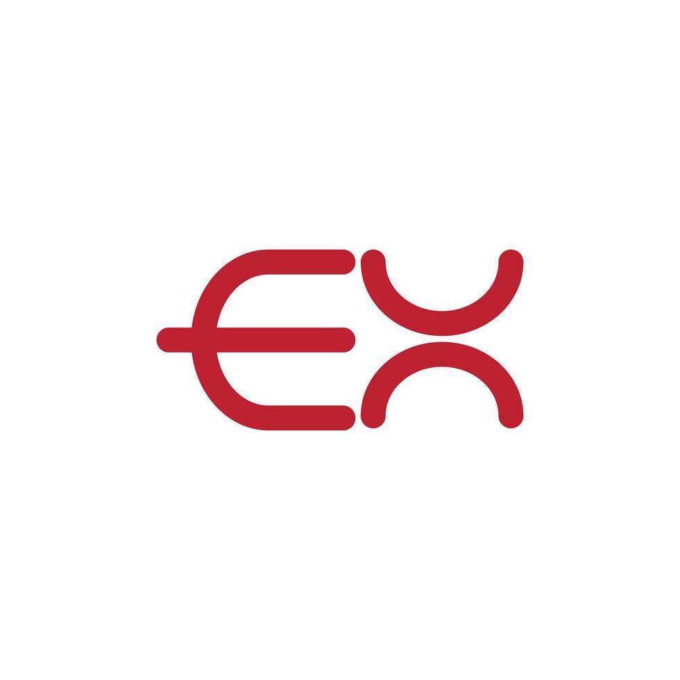 Abstract graphic design featuring red connected shapes against a white background creates a modern and minimalist aesthetic ideal for creative project backdrops or design elements. vector