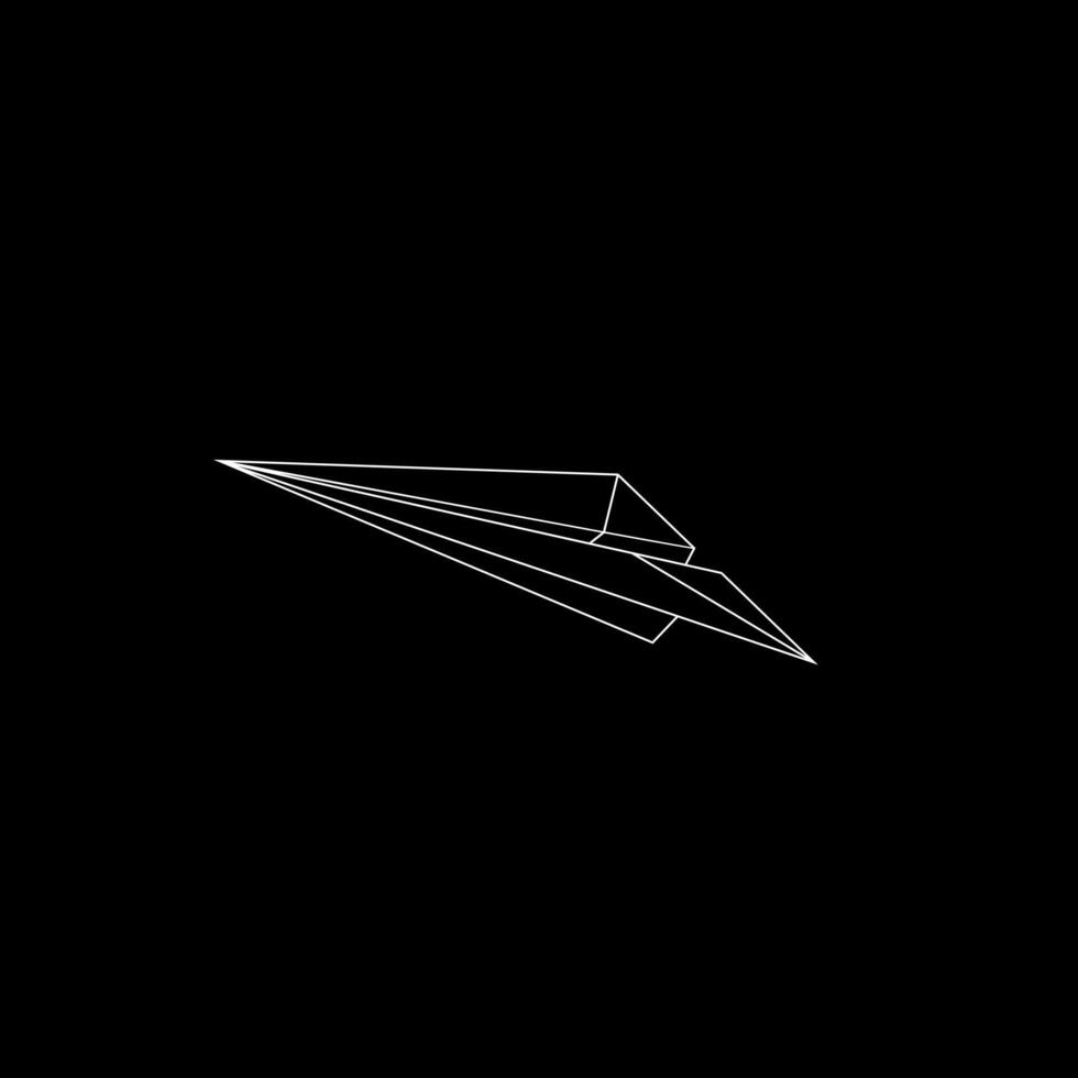 Paper Plane Polygonal Lines, can use for Logo, Pictogram, Website, Apps, or Graphic Design Element vector