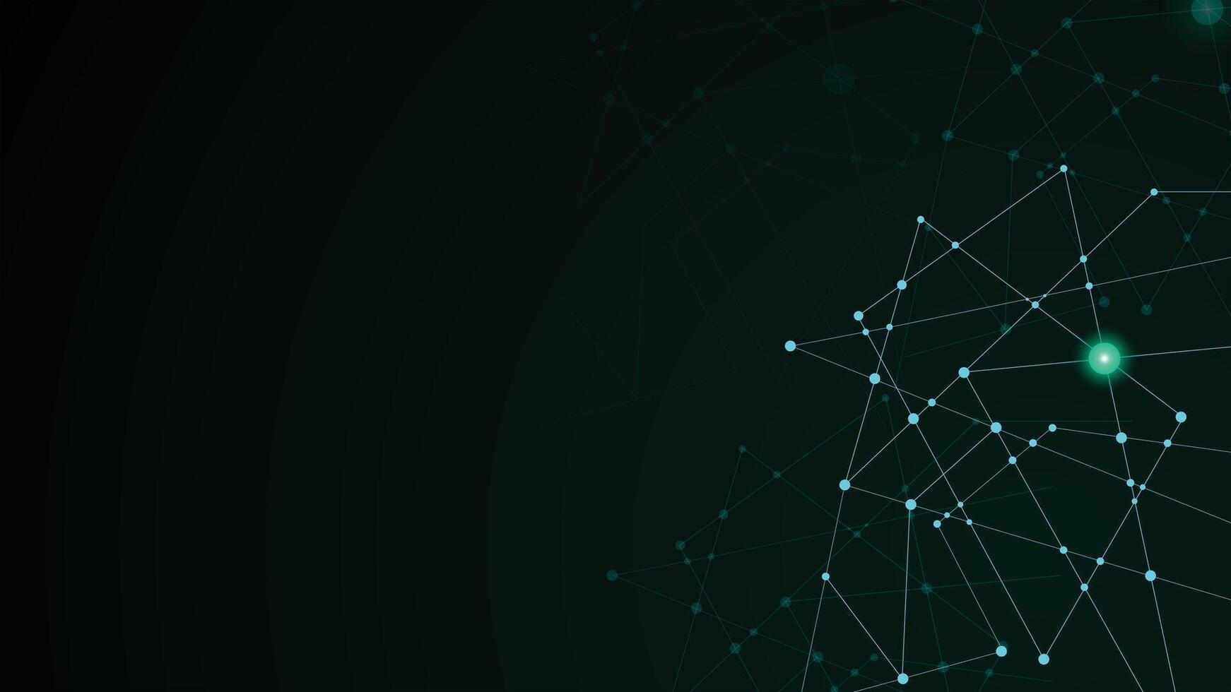 Futuristic digital network background with glowing dots and connecting lines, perfect for themes of data, technology, communication, and modern innovation design vector