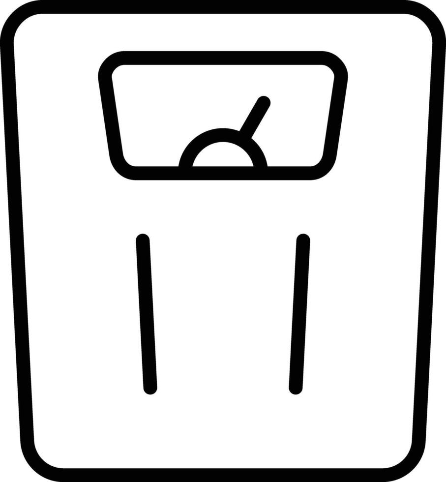 scale icon monitors the condition of uncontrolled fat accumulation by supporting diet programs for obese people. vector