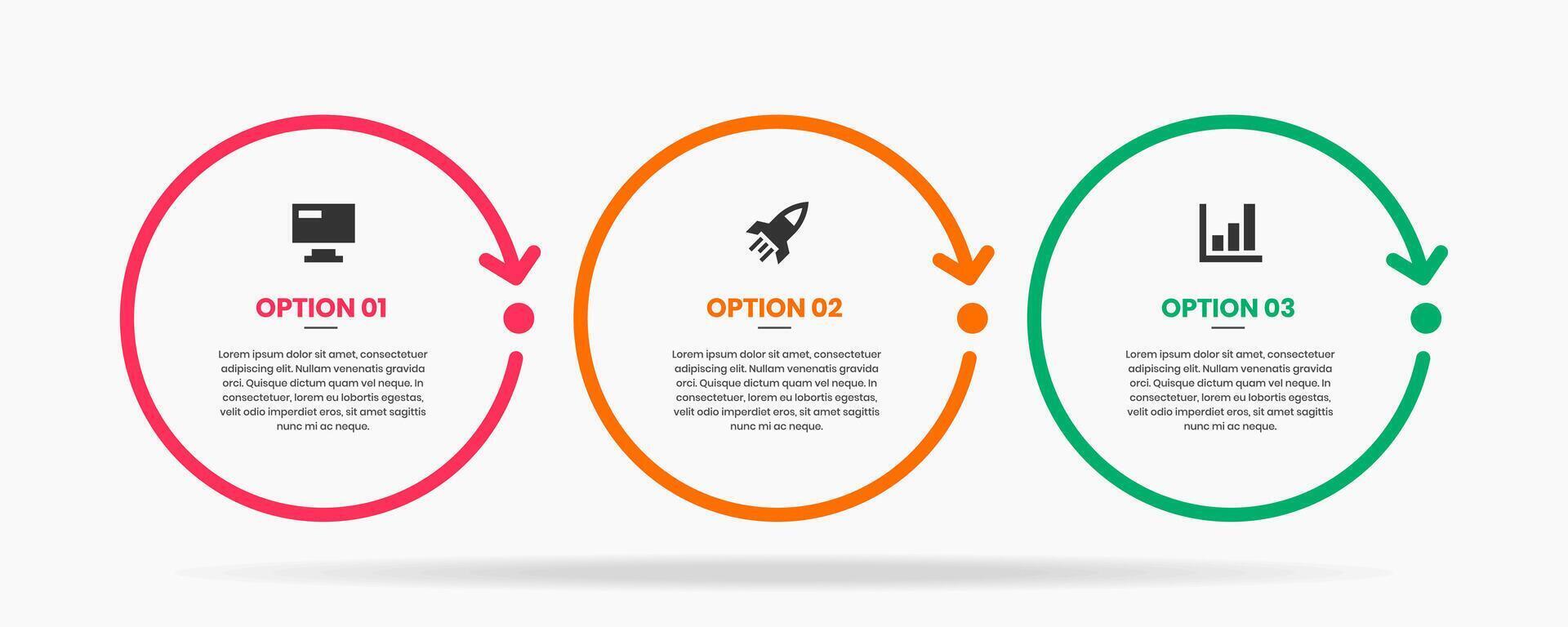 Infographic Element Design Templates with Icons and 3 Options or Steps. Suitable for Process Diagram, Presentations, Workflow Layout, Banner, Flow Chart, Infographic. vector