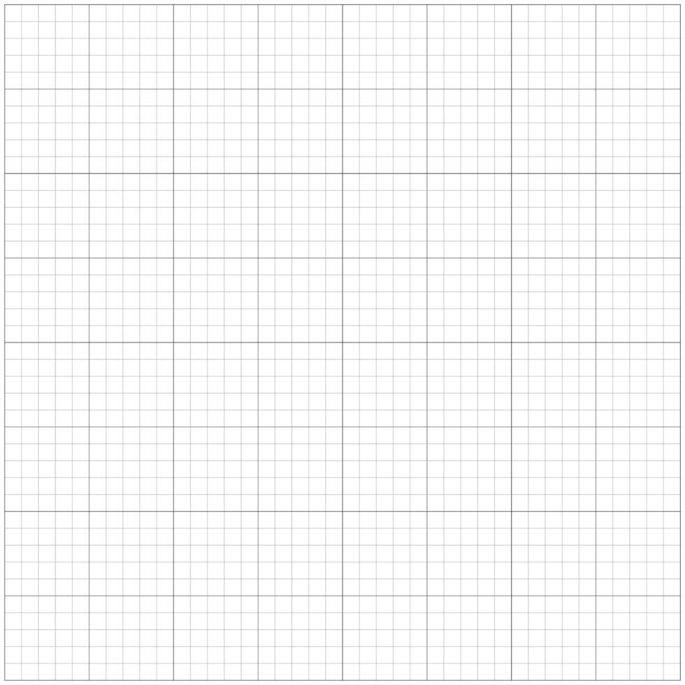 Wide squared black grid paper. Notebook blank sheets. Black grid texture on white background. Mathematics grid pattern. Education backdrop, school backdrop. Typographical template for notebooks vector