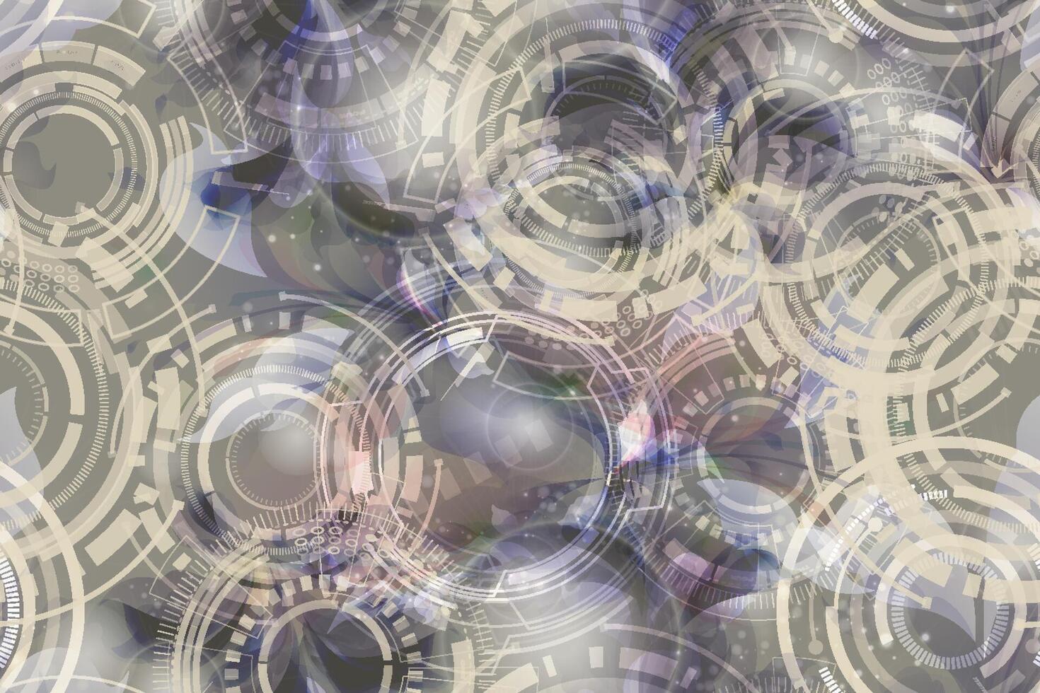 Abstract circular pattern design vector