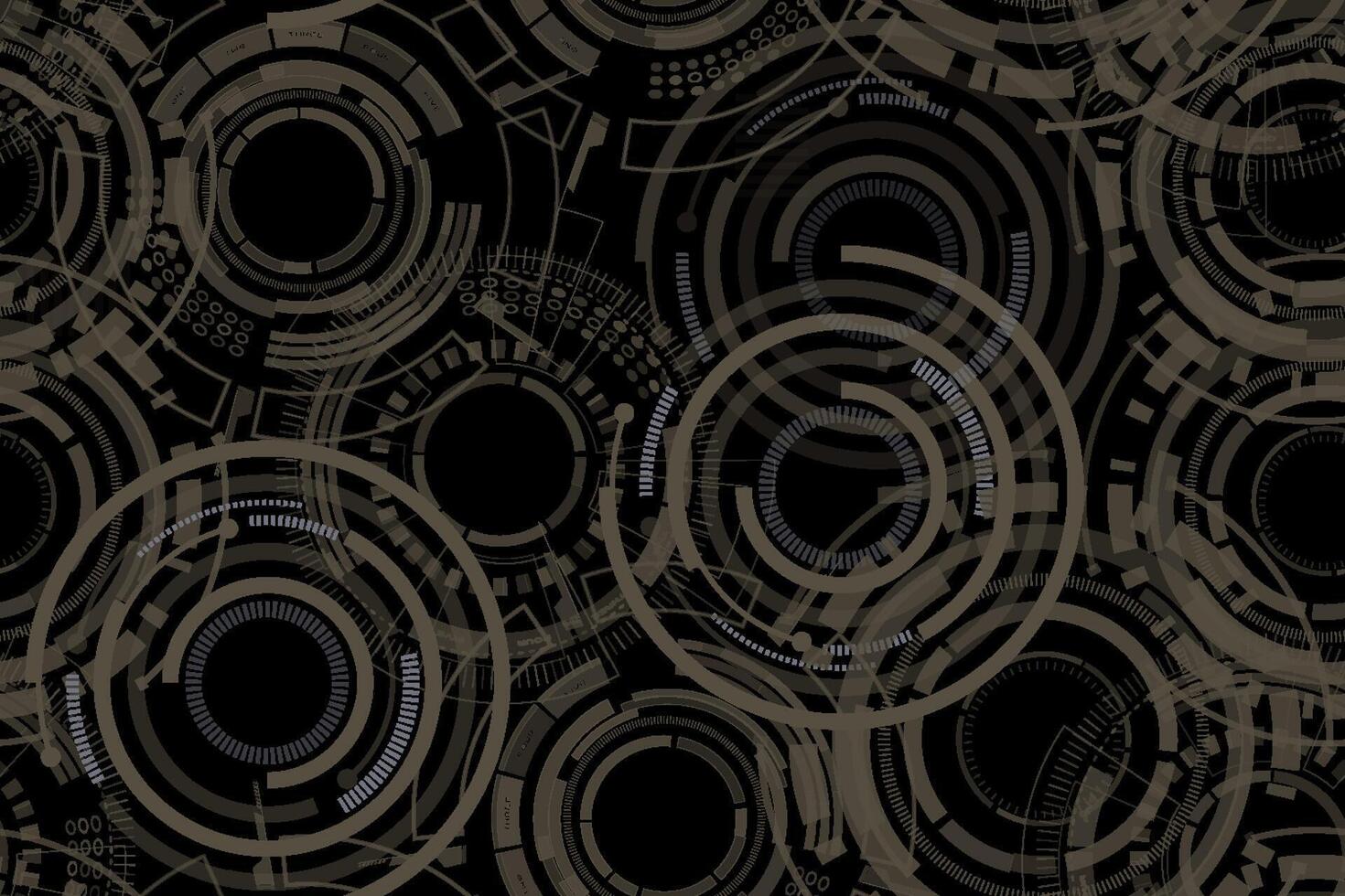 Abstract dark circular pattern design vector