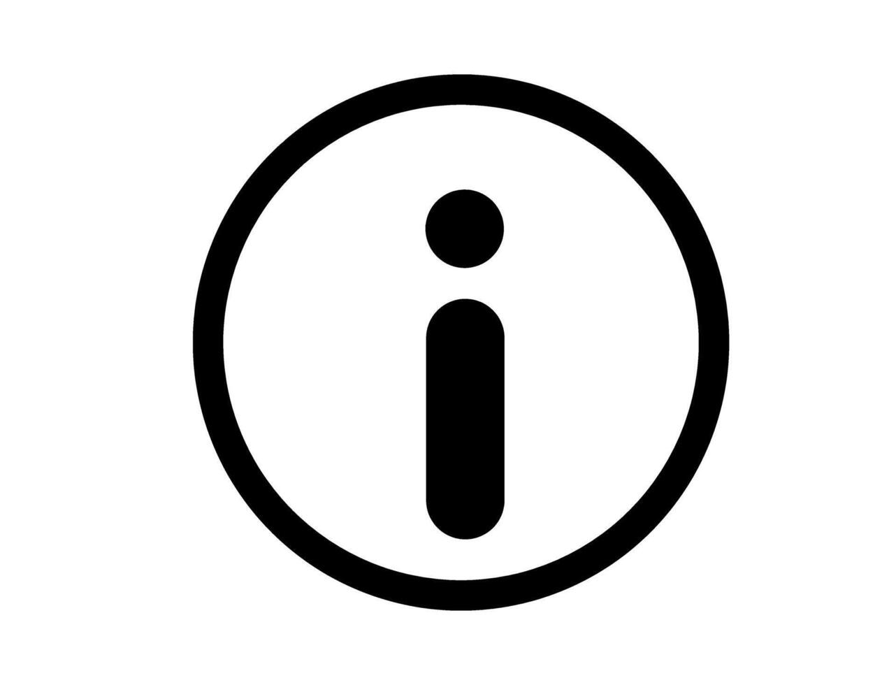 Info symbol in a circle, digital interface, guidance concept vector