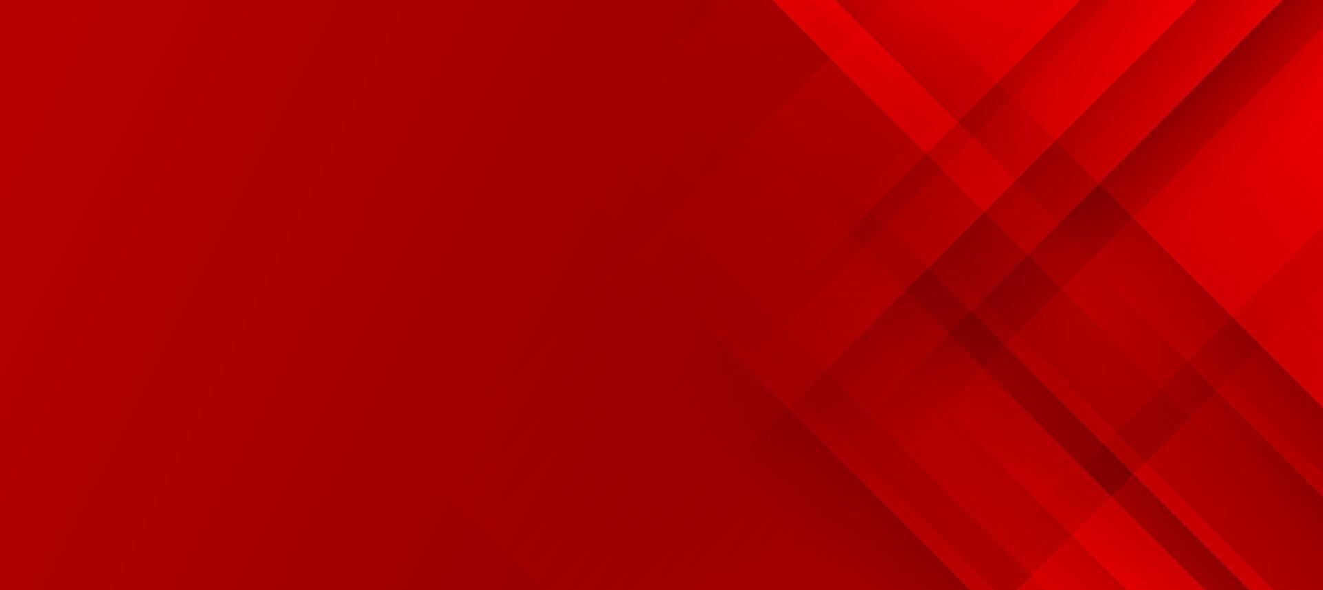 Elegant Red Abstract Banner with Geometric Layers and Modern Design vector