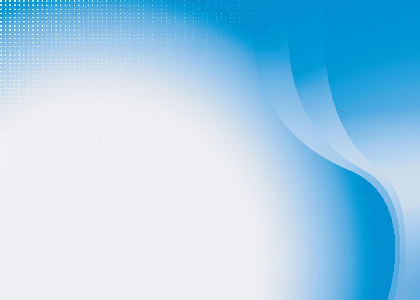 Blue gradient background with white space and geometry shape vector