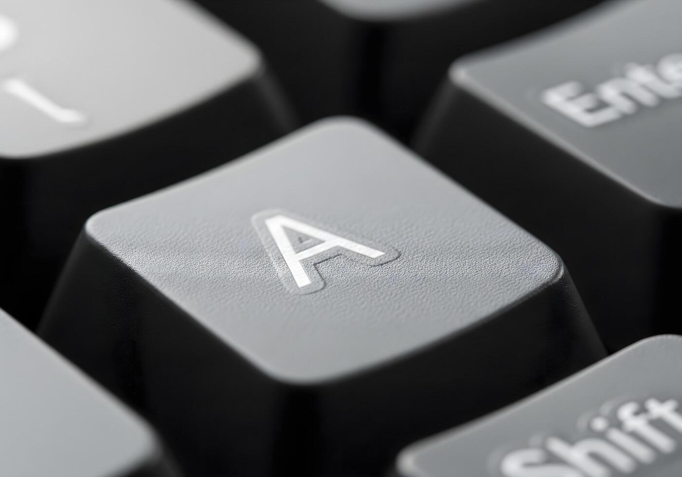 close up photograph of a computer button keyboard key photo