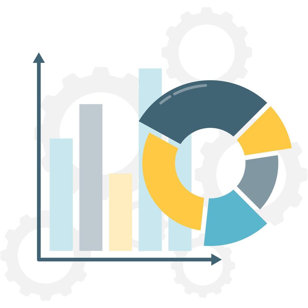 data analytics dashboard vector