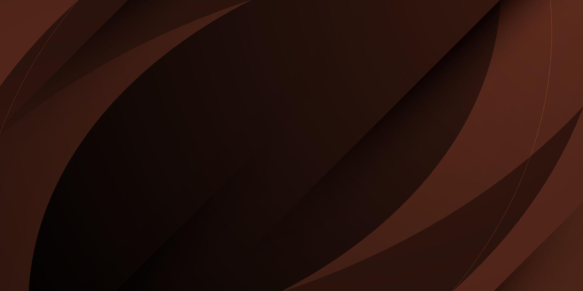 Abstract dark brown overlap curve pattern design. Elegant frame background concept. vector