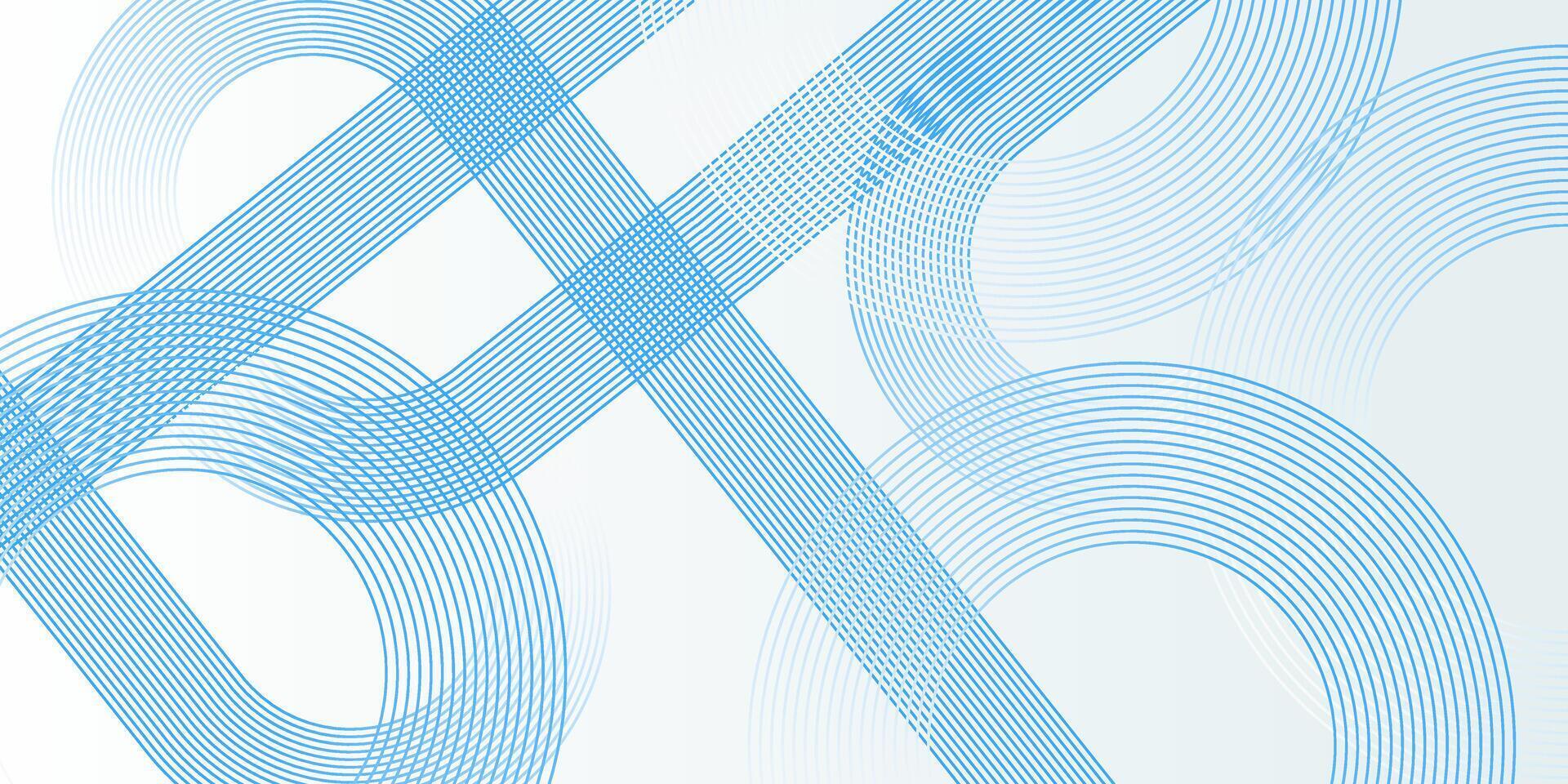 Abstract background with a clean, modern style. Composed of smooth curved lines and overlapping circles in blue and white tones, enhanced with gradient shading for depth and dimension. vector