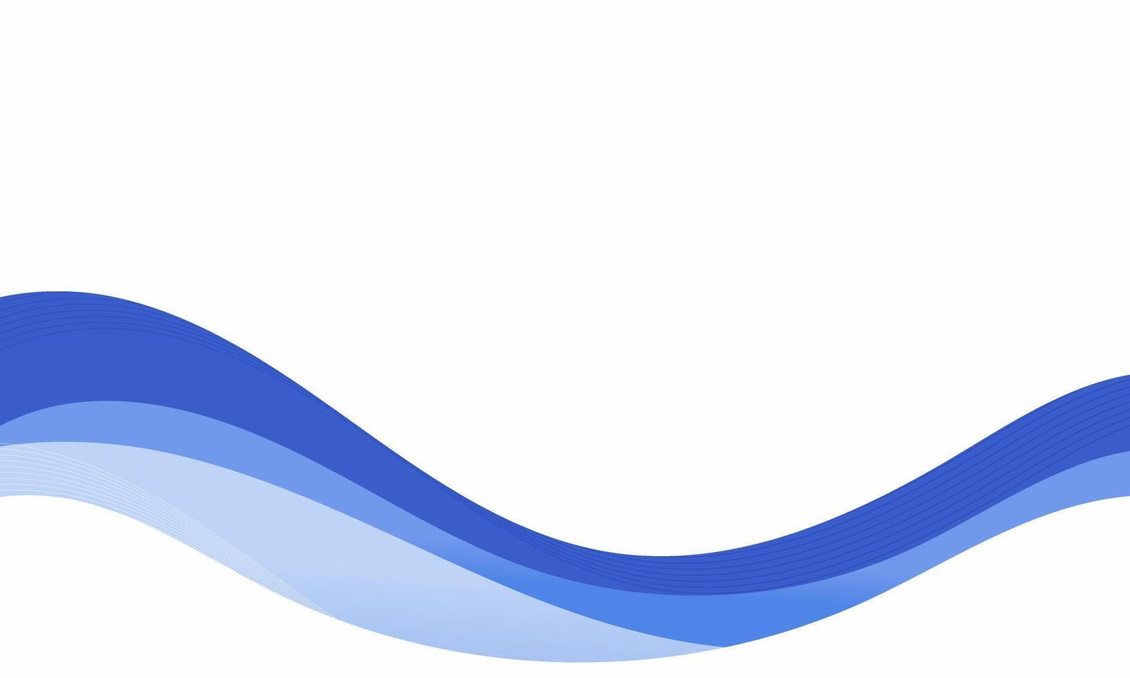 Abstract background with a flowing blue wave. vector