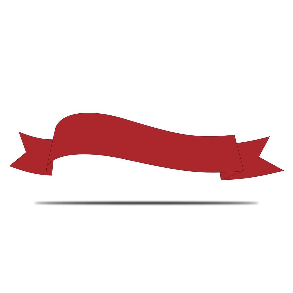 ribbon shape for text elements curve vector