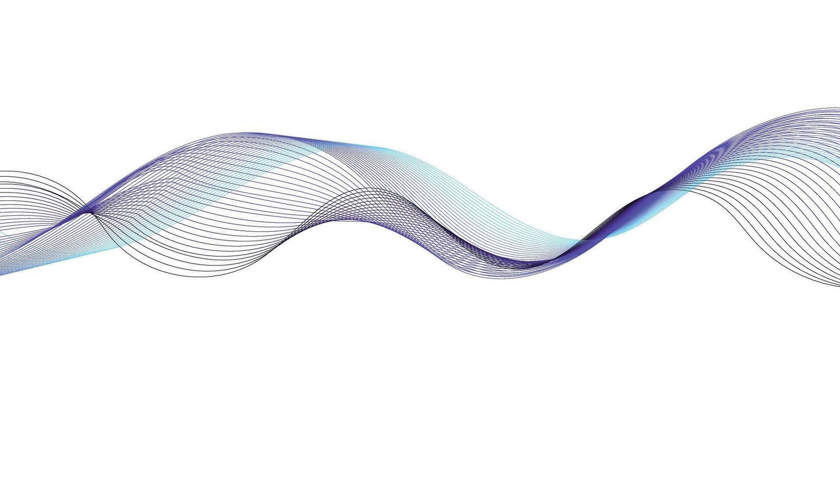 Abstract Gradient Wave Line Pattern Background vector