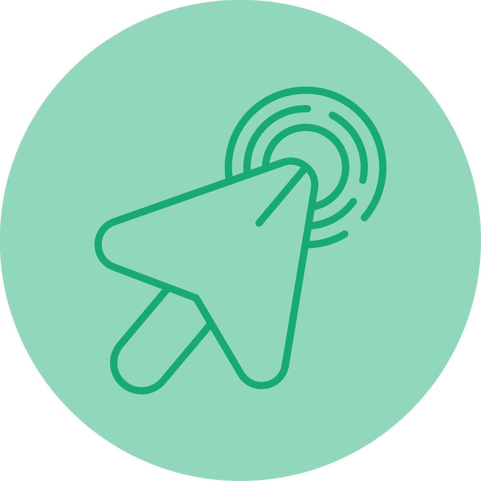 Context Menu Right Click Line Two Tone Circle vector