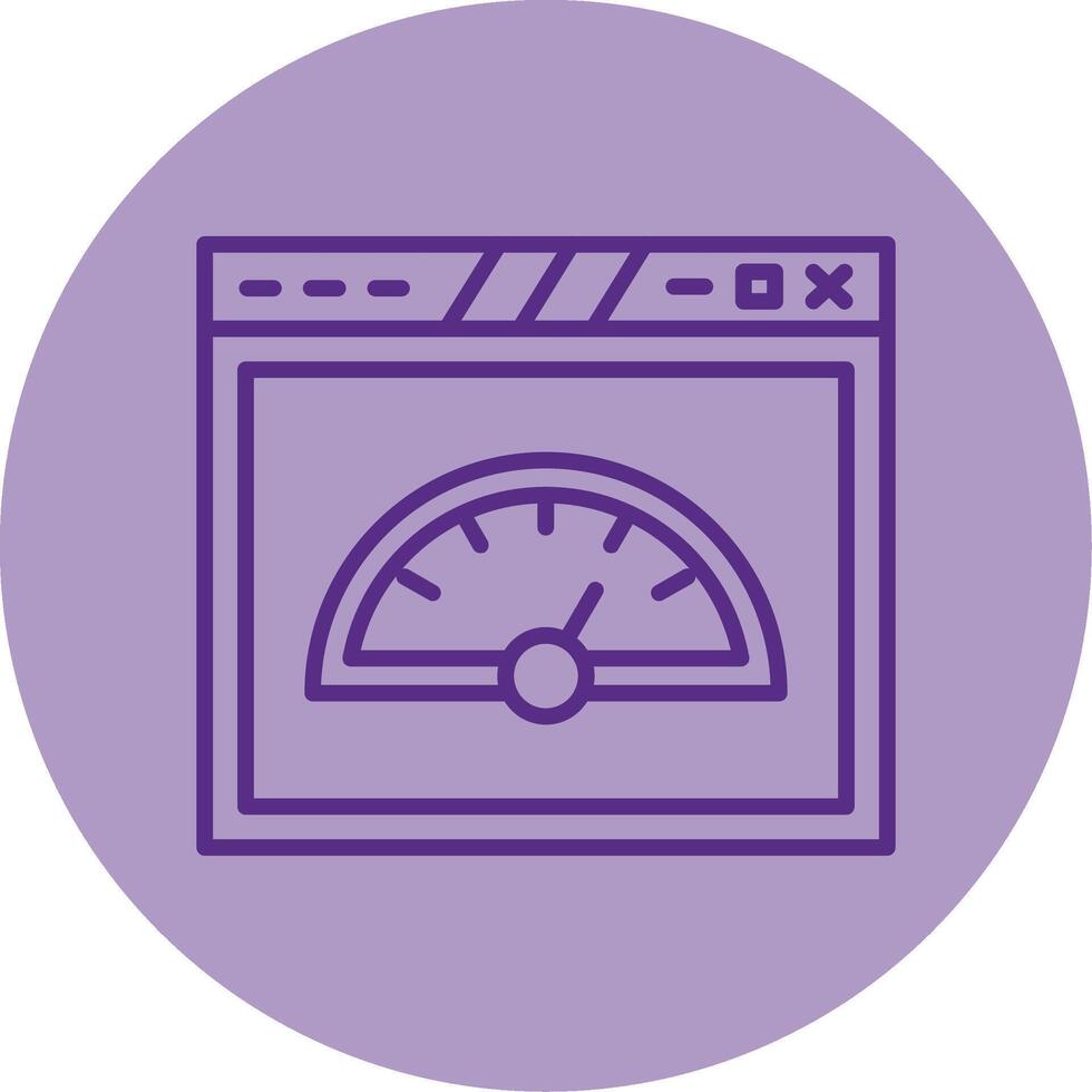 Optimized Page Speed Performance Line Two Tone Circle vector