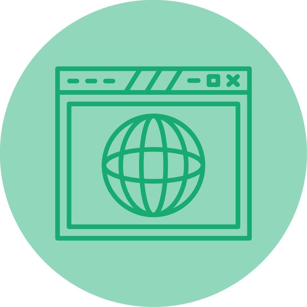 Compatible Cross Platform Browser Line Two Tone Circle vector