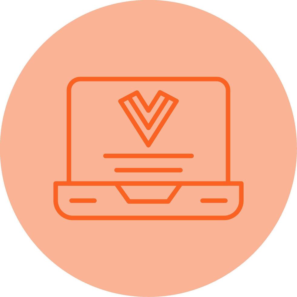 Vue js Web Framework Line Two Tone Circle vector