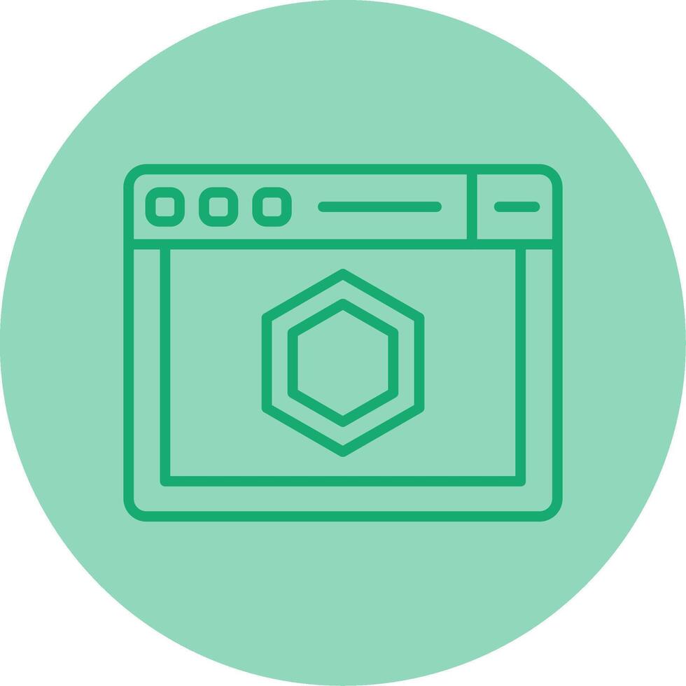 eslint javascript linter línea dos tono circulo vector