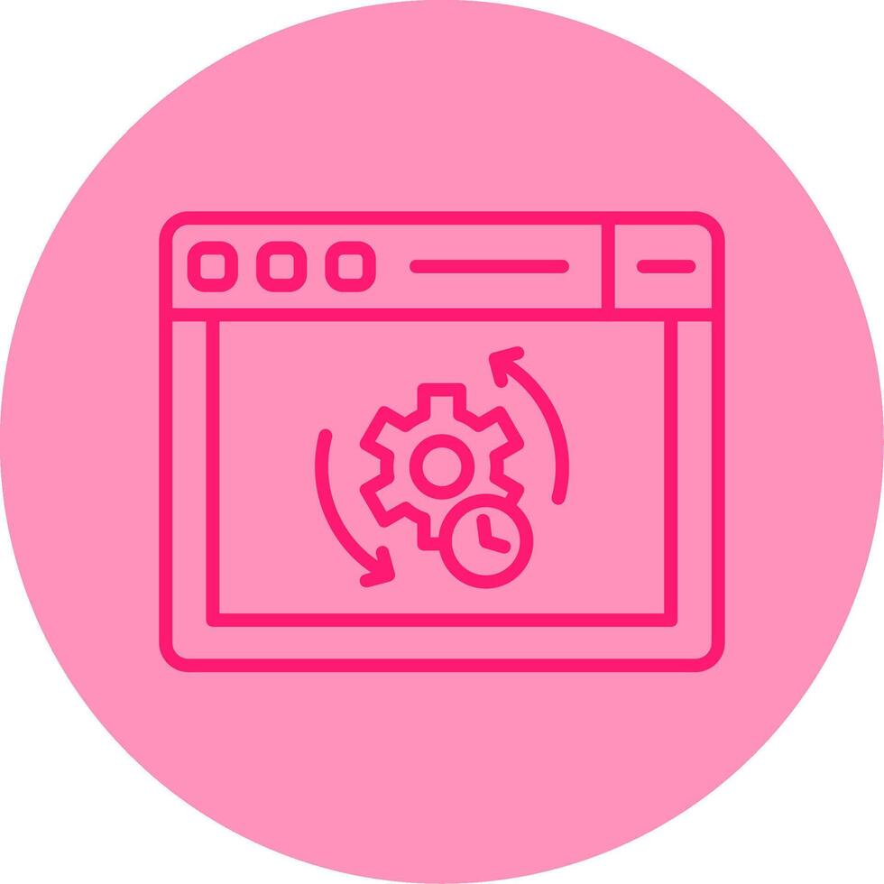 componente ciclo vital métodos línea dos tono circulo vector