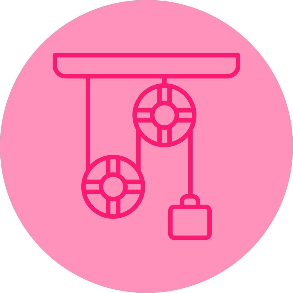 Physics Lab Experiment Setup Line Two Tone Circle vector