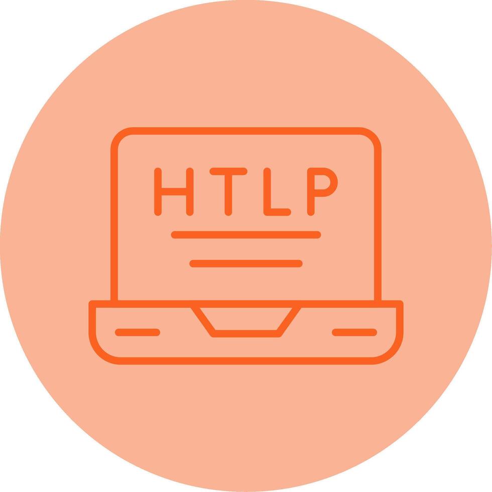 https seguro url símbolo línea dos tono circulo vector