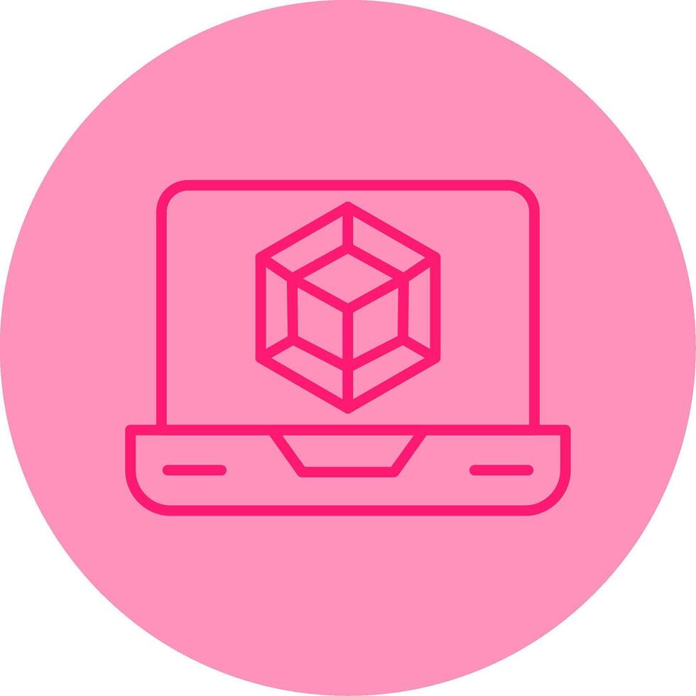 JavaScript Module Bundler Line Two Tone Circle vector