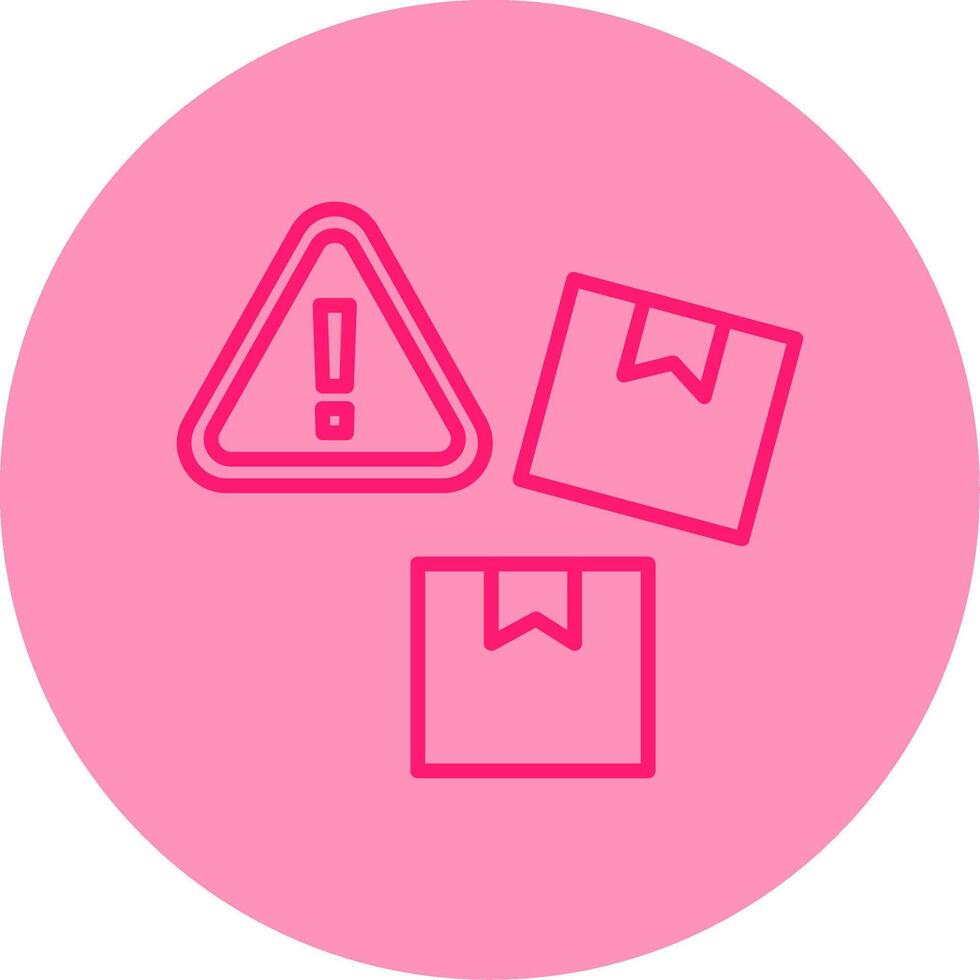 Underflow Numeric Error Line Two Tone Circle vector