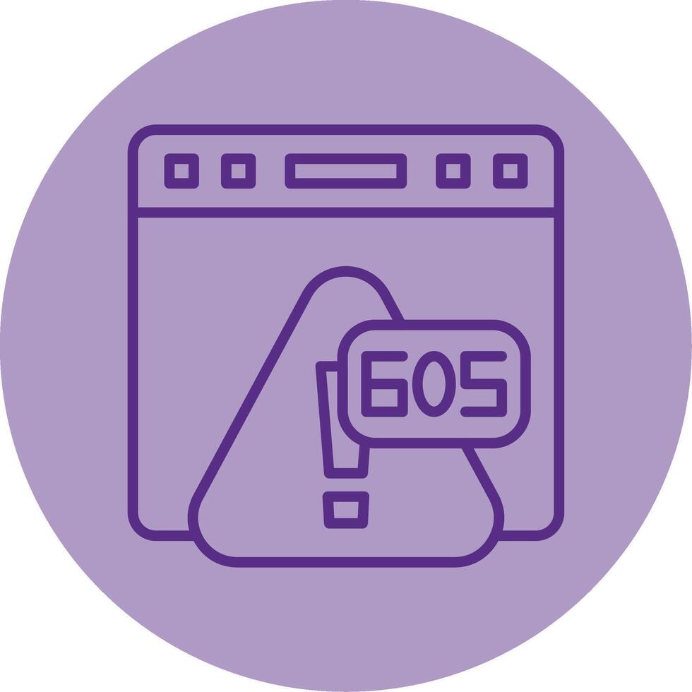 error 605 sdk inicialización ha fallado línea dos tono circulo vector