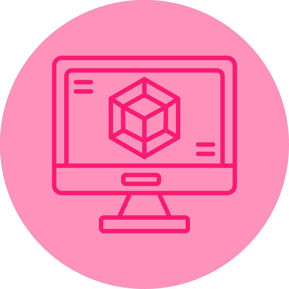 Webpack Module Bundler Icon Line Two Tone Circle vector
