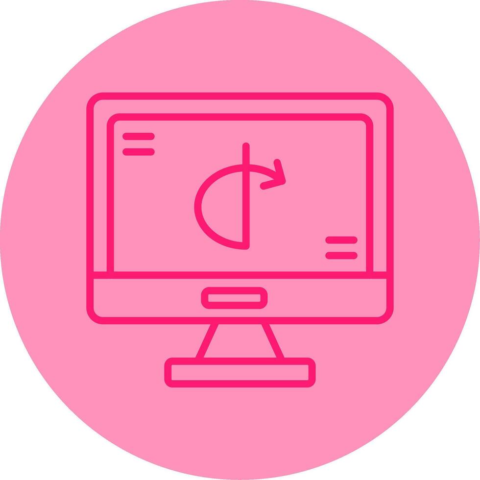 OAuth API Login Gateway Line Two Tone Circle vector