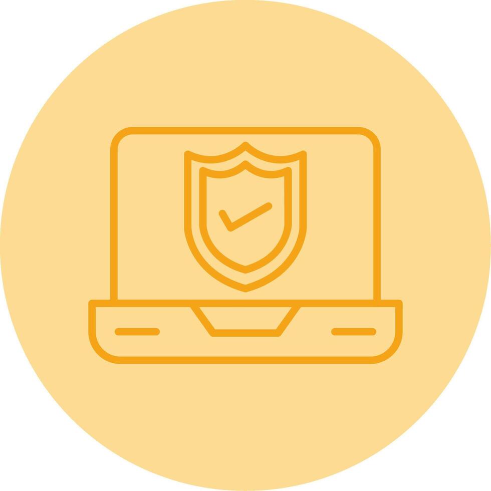 Authorization Access Control Line Two Tone Circle vector