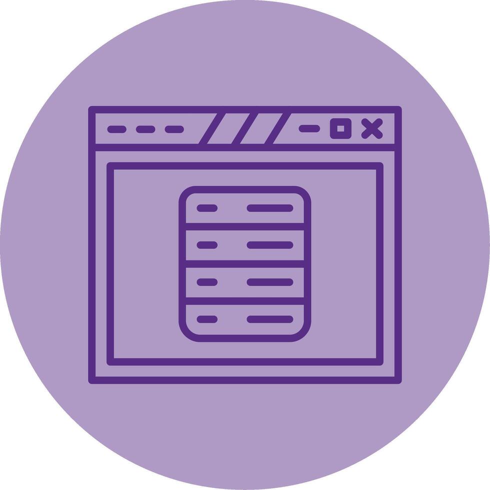 Navigation Dropdown Menu Design Line Two Tone Circle vector