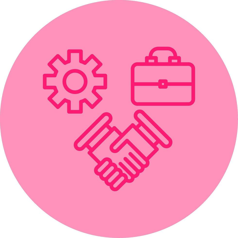 Team Collaboration App Suite Line Two Tone Circle vector