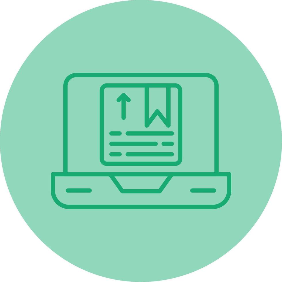 Parcel Fast Build Tool Line Two Tone Circle vector