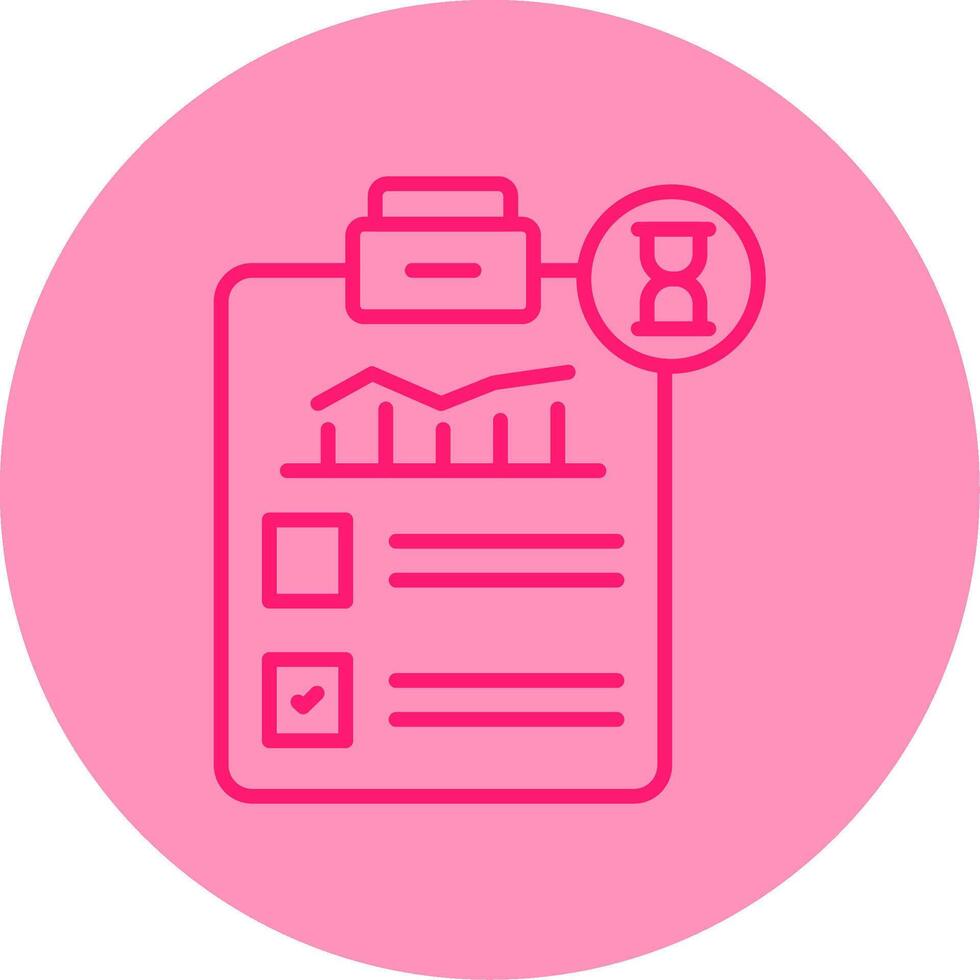 Task Currently In Progress Line Two Tone Circle vector