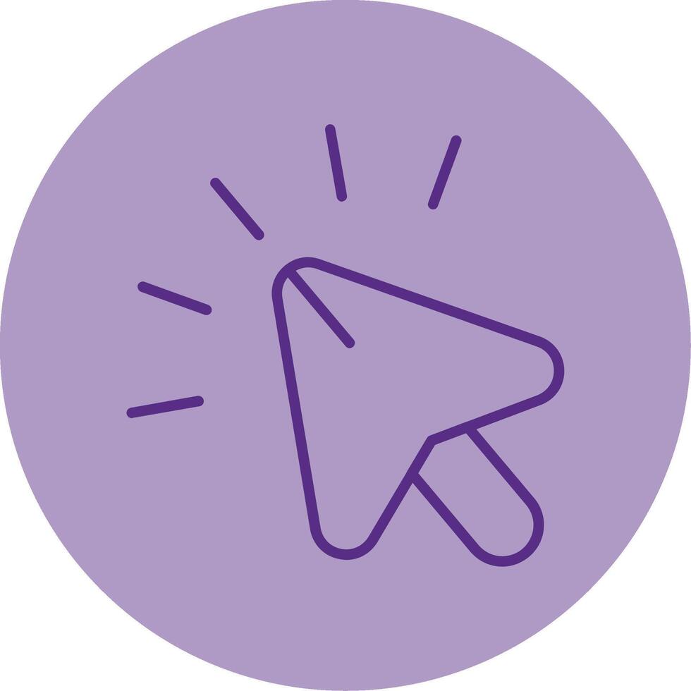 Hover Mouse Over Element Line Two Tone Circle vector