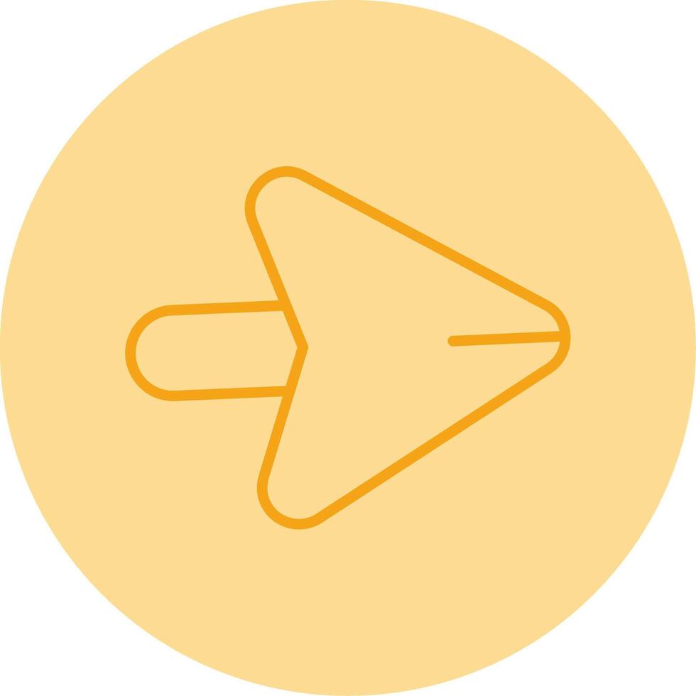 Go Forward Button Line Two Tone Circle vector