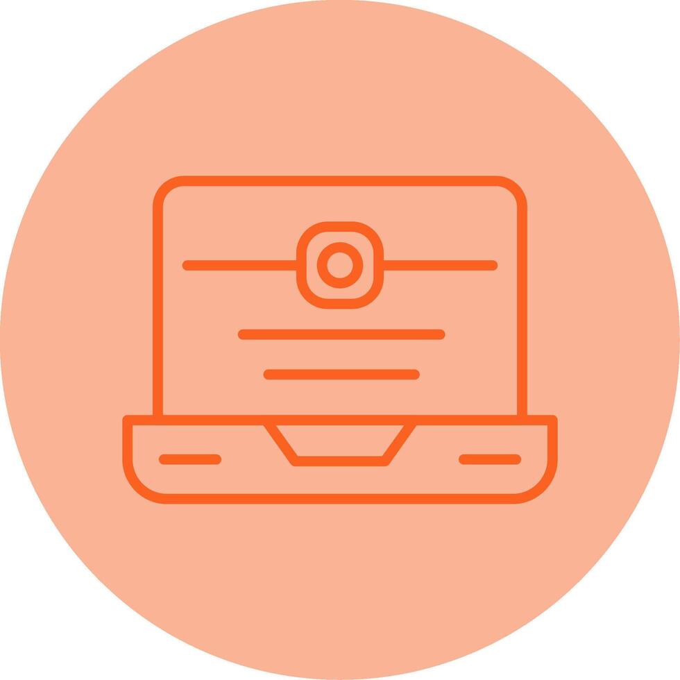 Code Commit Action Icon Line Two Tone Circle vector