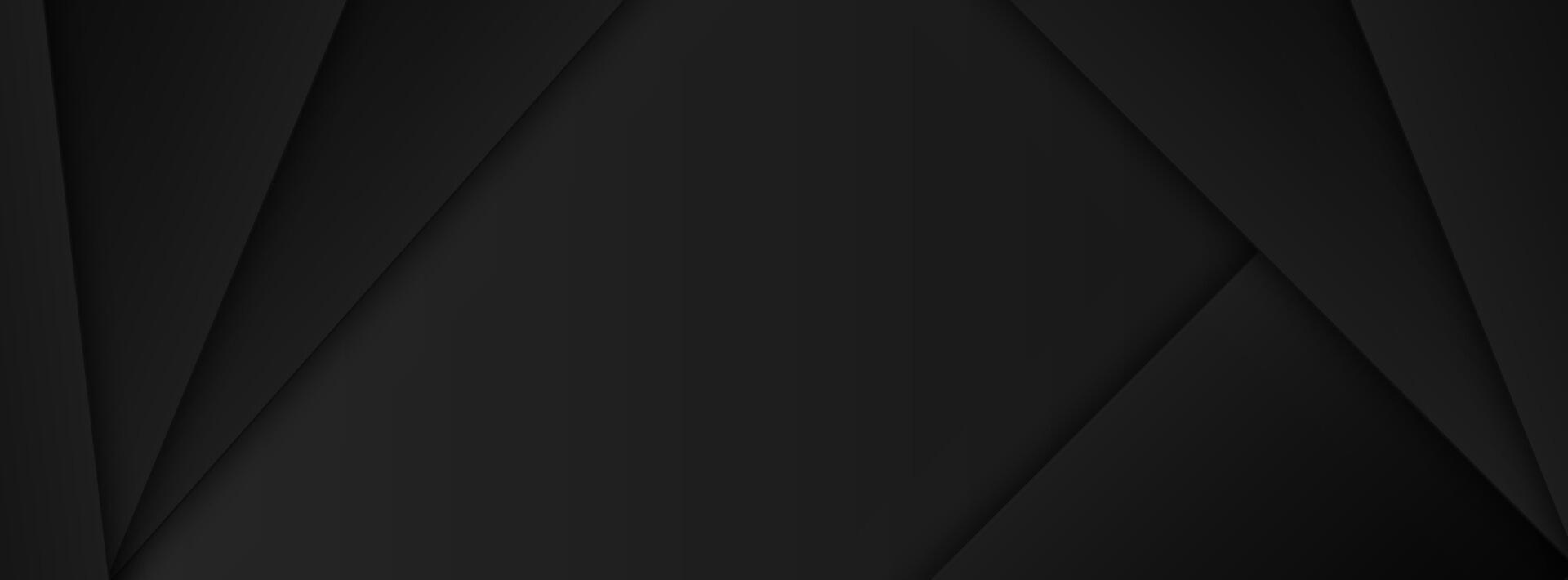 black geometric 3D background with triangle shapes futuristic and elegant style for branding vector