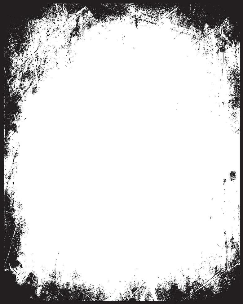 Grunge Distressed Frame Texture Background Border vector