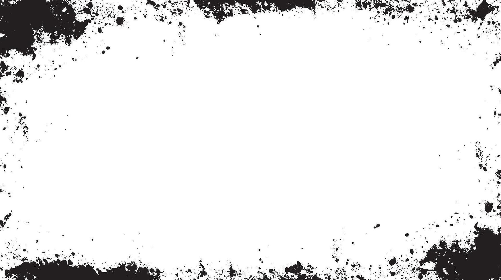 Grunge Splatter Frame Border Texture Background vector