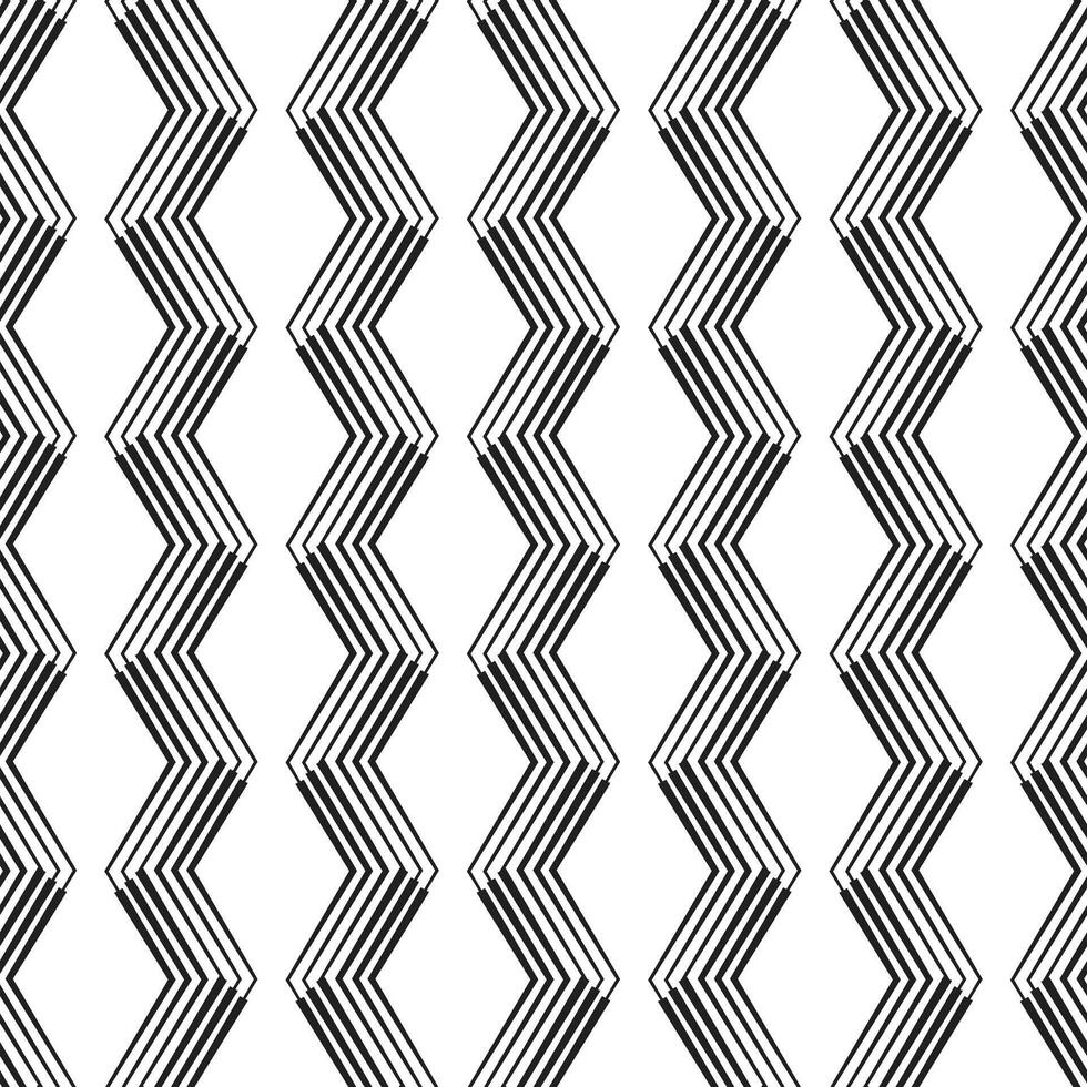 Vertical zigzag pattern background seamless design vector