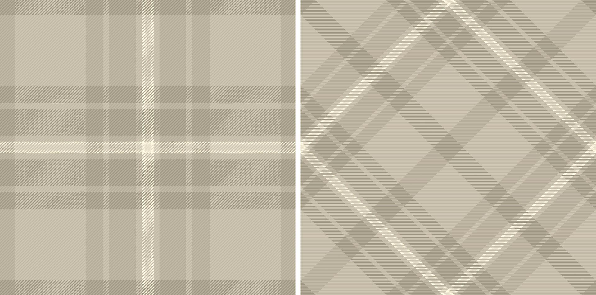 Elegant beige plaid patterns. Classic textile design perfect for backgrounds, apparel, or graphic projects requiring a timeless and sophisticated touch. vector