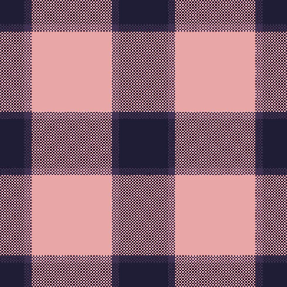 Softness texture background check, delicate pattern plaid seamless. Layered fabric tartan textile in light and dark colors. vector